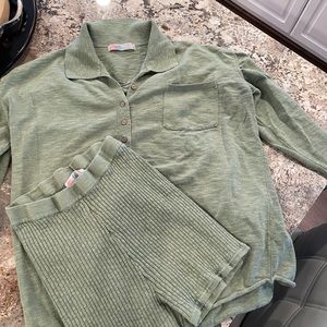 Free People 2-piece beach combo in size L .. green